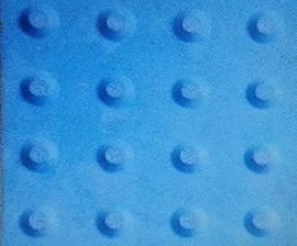 PISO TÁTIL CONCRETO AZUL