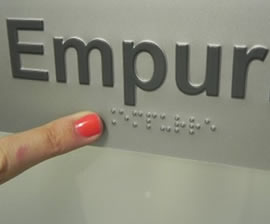 PLACA SINALIZAÇÃO BRAILE