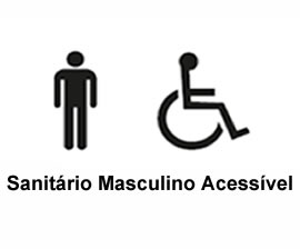 SANITÁRIO MASCULINO ACESSÍVEL