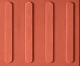 Piso tátil Direcional linha cimento