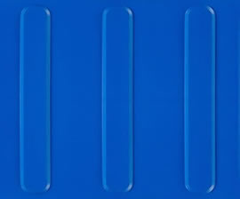 PISO TÁTIL PVC AZUL DIRECIONAL 