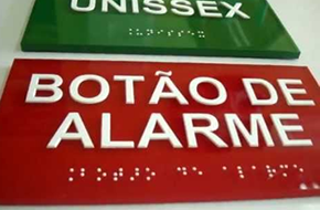 Colocação de Placas em Braile