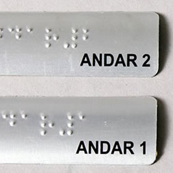 Sinalização Braile